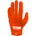 Nxtrnd G3 Pro Padded Football Gloves Sticky Padded Receiver Gloves Lineman Gloves (Orange Medium)